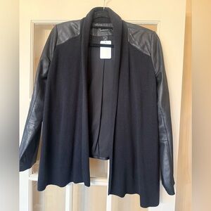 White House Black Market Black Garment cropped cardigan size Small